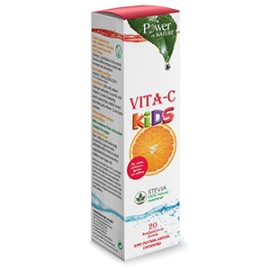 Power Health Vita – C Kids, Συμπλήρωμα Διατροφής για Παιδιά, με Βιταμίνη C Stevia & Γεύση Ροδάκινο-Φρούτο του πάθους 20 αναβρ.δισκία 